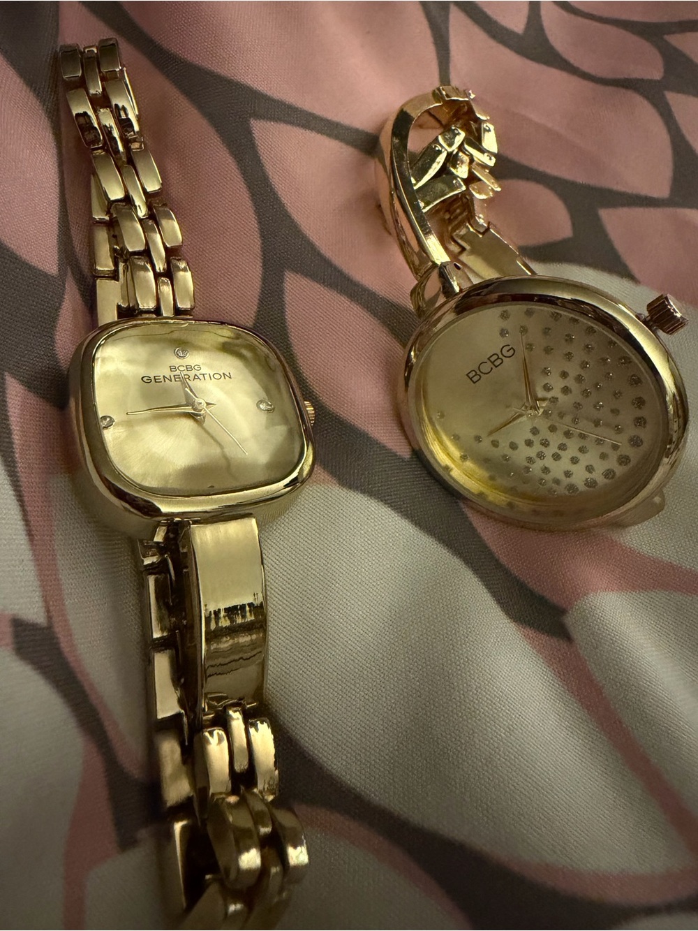 BCBG Gold-Tone Women's Bracelet Watches Duo